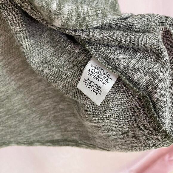 89th + Madison Waterfall Drape Cardigan Gray S | Soft Stretch Lightweight Layer - Picture 7 of 7